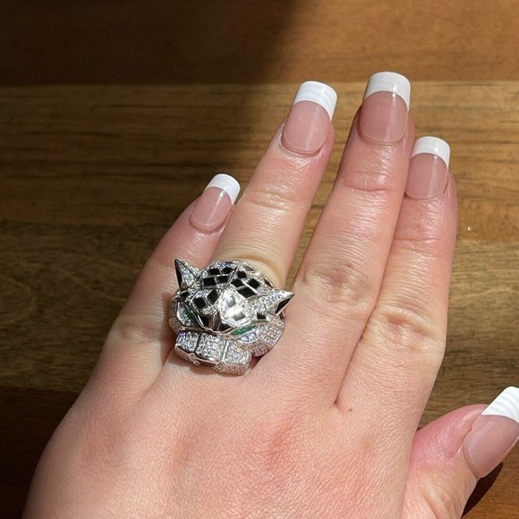 Designer Panthere Panther Ring /Diamond VS-G / 18K - Picture 8 of 11